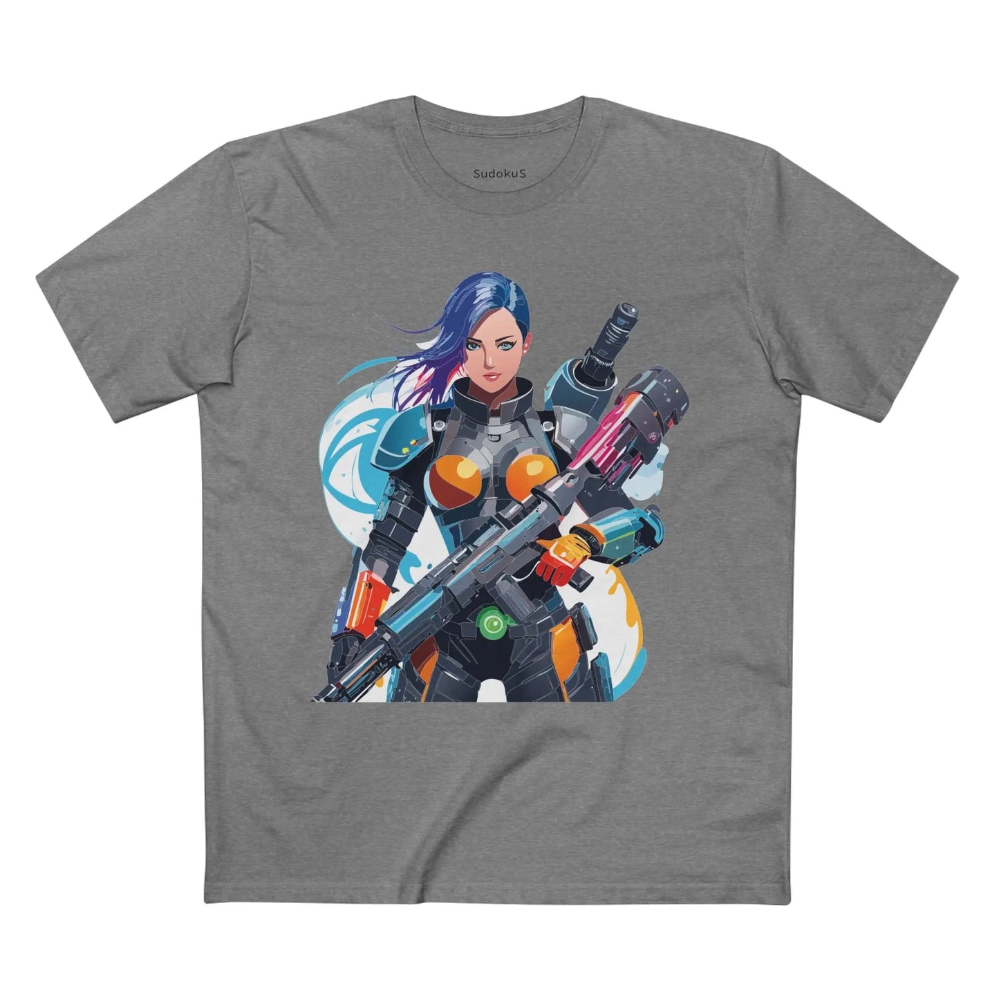 Army-woman Graphic Unisex 100 Cotton Staple Tee 24