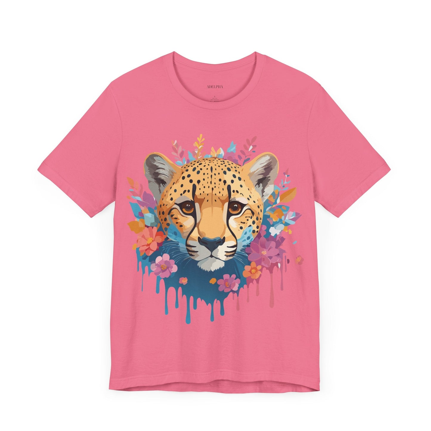 Adelpha Cheetah Graphic Tee Unisex Vintage Inspired Artwork Short Sleeve Jersey