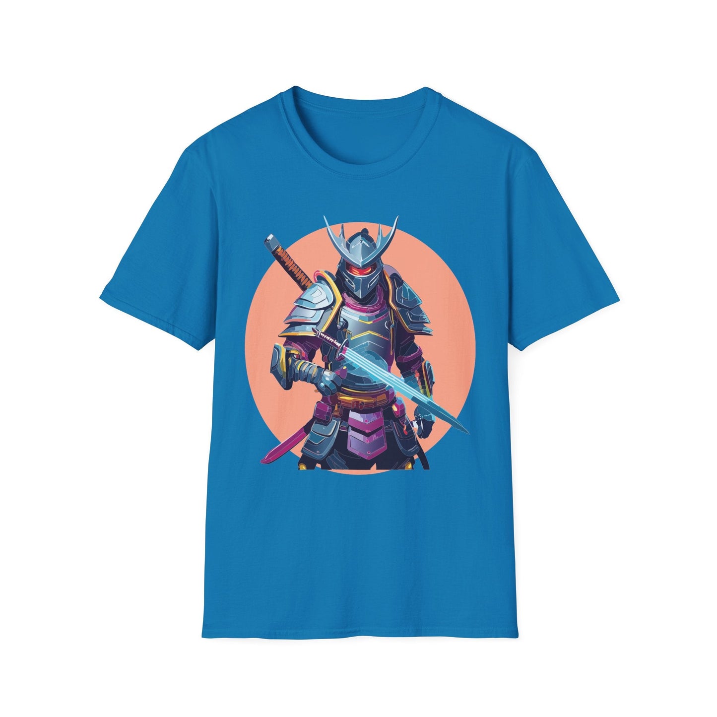 Samurai Shirt Unisex Tee Gildan Softstyle 64000 One Hundred Percent Ring Spun Cotton Comfort