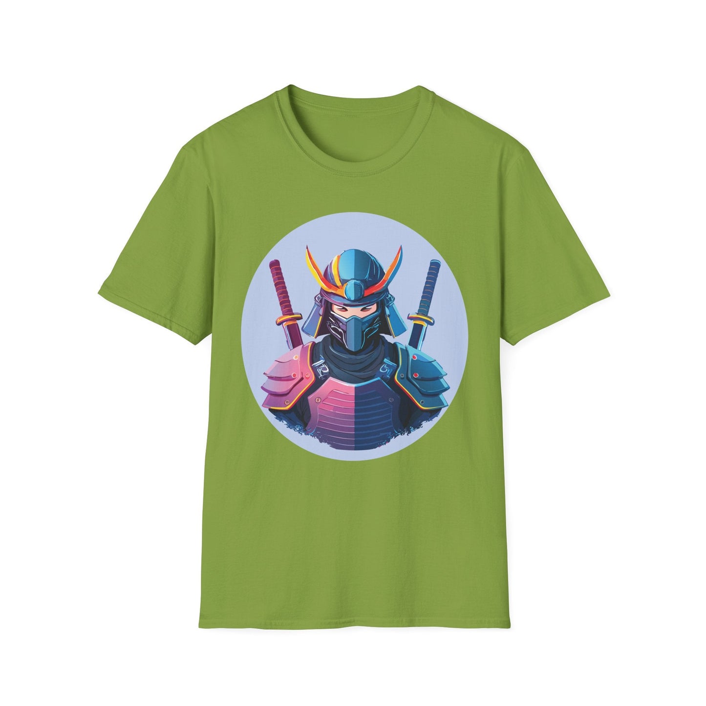 Samurai T Shirt Unisex Softstyle Gildan 64000 Breathable Cotton Tee For Everyday Wear