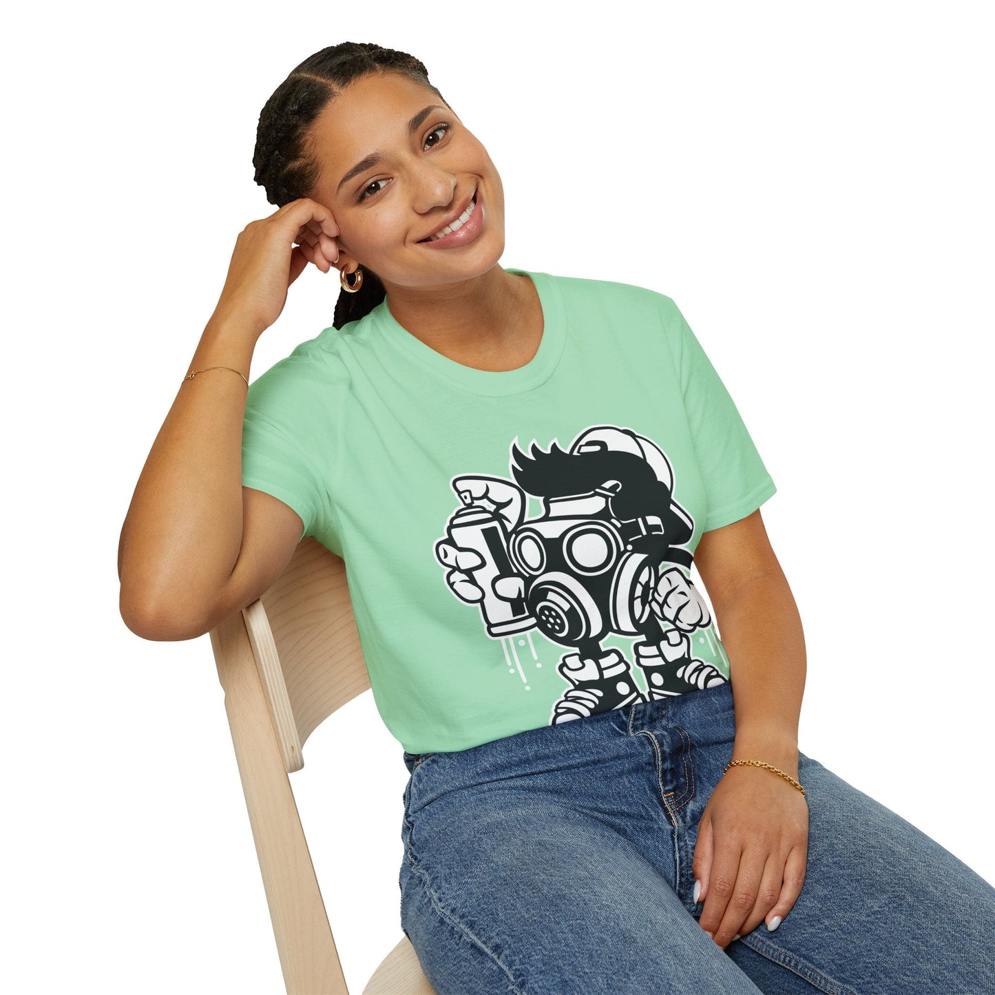 Cartoon T Shirt Unisex Animation Tee Funny Art Design Gildan Softstyle 64000 Ring Spun Cotton