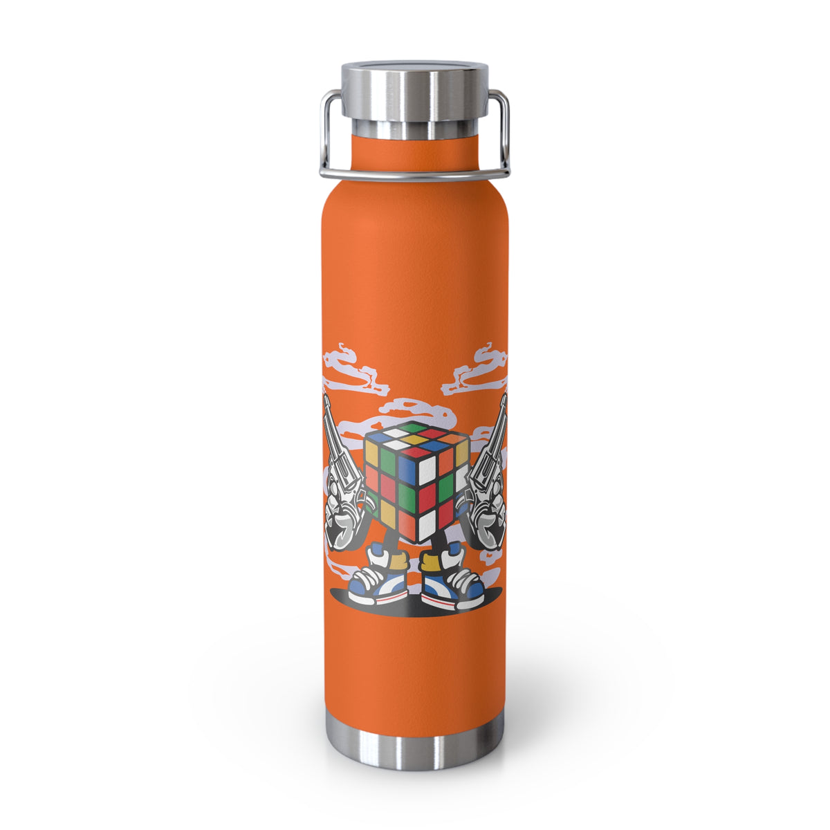 22oz Copper Insulated Water Bottle with Cartoon Design - CV45