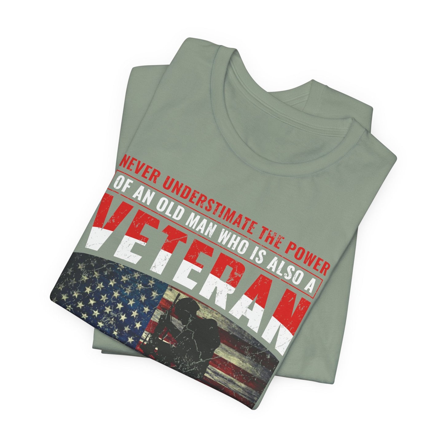 Army Veteran Patriotic Graphic Design Unisex Cotton T-Shirt v32