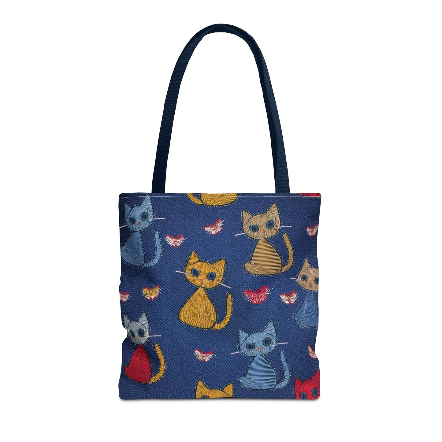 Love Day Graphic Design Denim Fabric Imitation Print Unisex Canvas Bag POLY 3 Sizes Tote Bag 201-16