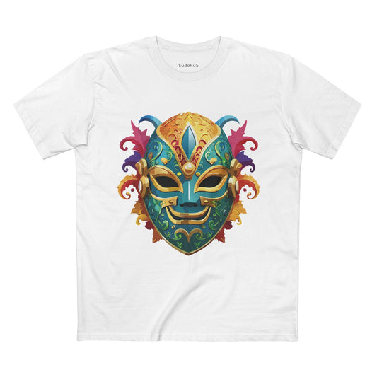 Mask Graphic Unisex 100 Cotton Staple Tee 20