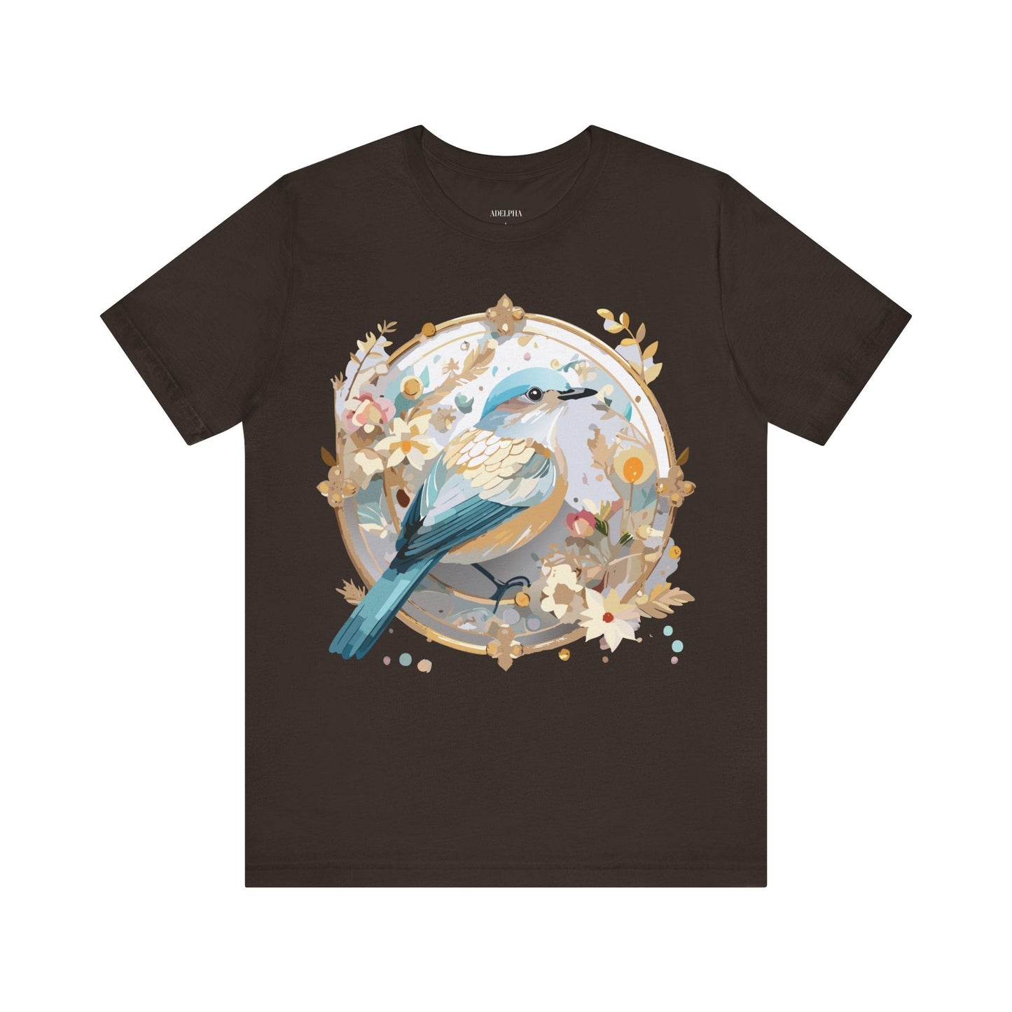 Adelpha Medallion Graphic Tee Unisex Jersey Short Sleeve Vintage Art Design Shirt