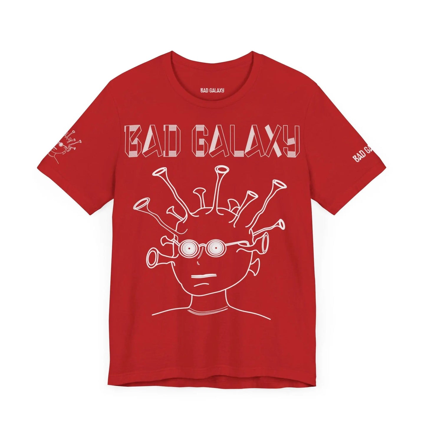 Tee Shirt With Alien From Bad Galaxy 100 Percent Cotton Eco Friendly Inks Made In USA