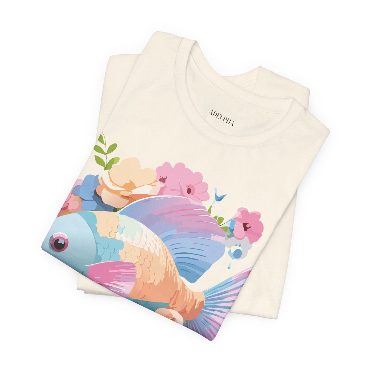 Fish Graphic Unisex 100 Cotton Vintage Artwork Tee 1