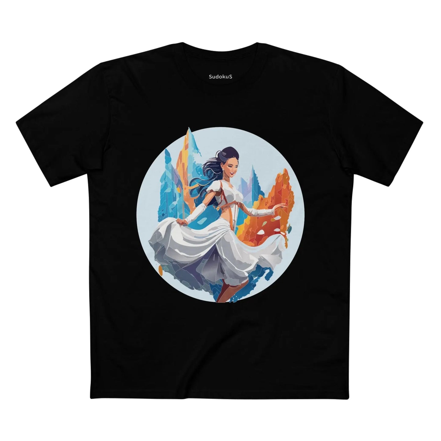 Dancer Graphic Unisex 100 Cotton Staple Tee 14