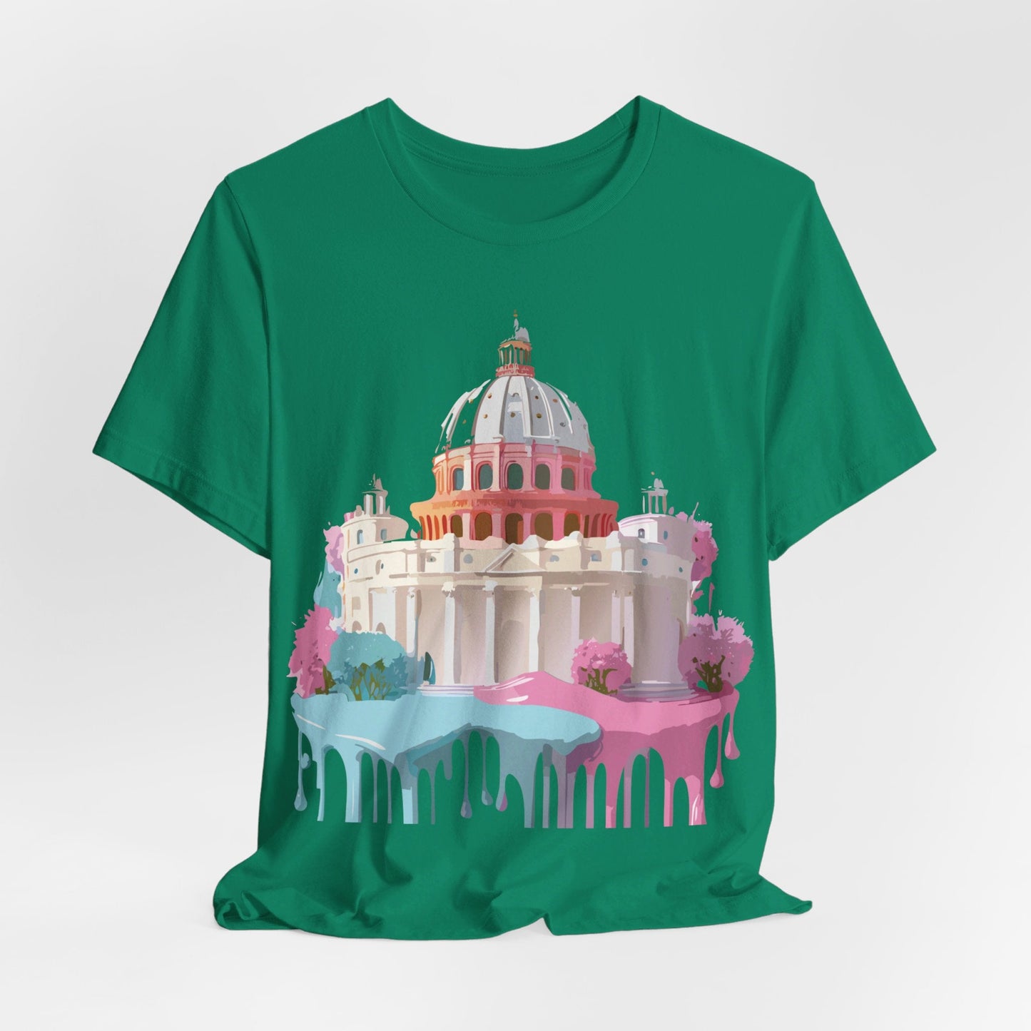 Unisex Graphic Tee With Rome Artwork By Adelpha Vintage Inspired Short Sleeve Shirt