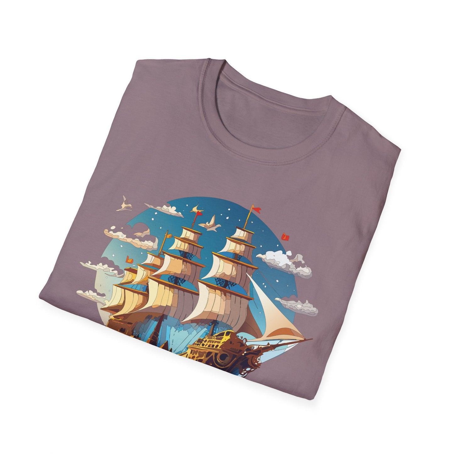 Ship T Shirts Frigate Vessel Tee Shirt Unisex Gildan Softstyle 64000 Cotton Tee Comfort Fit
