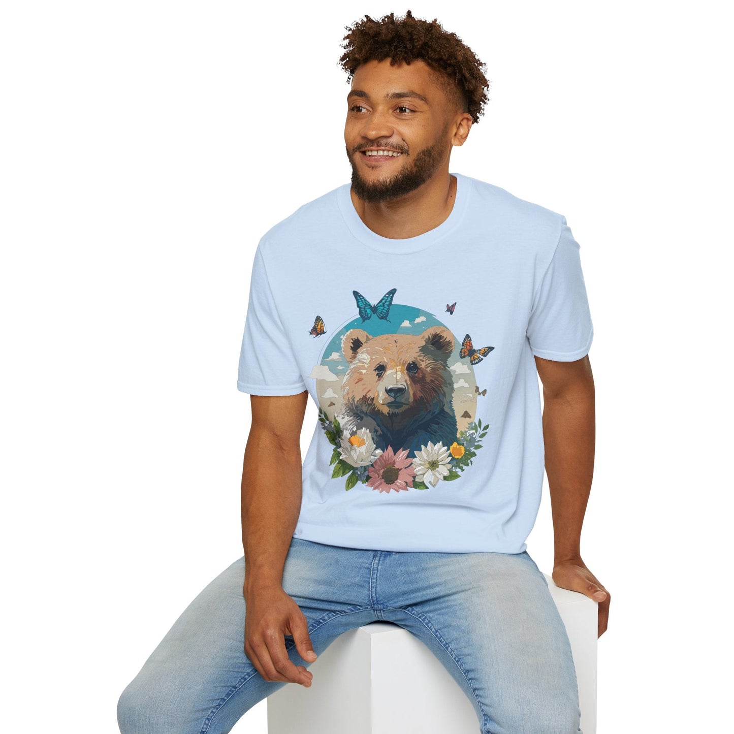 Bear Shirt Teddy Bear Tee Unisex Gildan Softstyle 100 Percent Ring Spun Cotton Tee