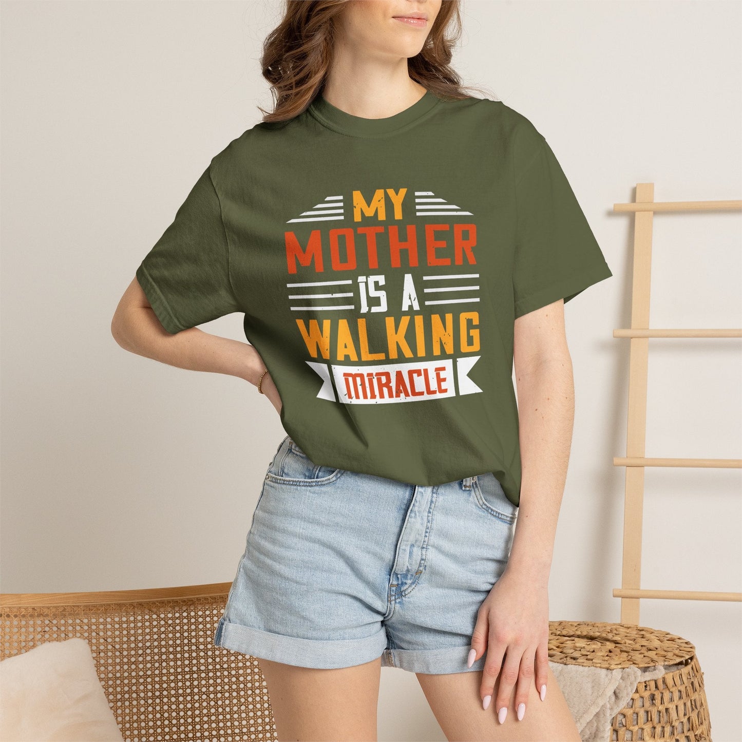 Mom T-shirt Mother Day Mama Tee Unisex Comfort Colors Garment-Dyed Cotton h87