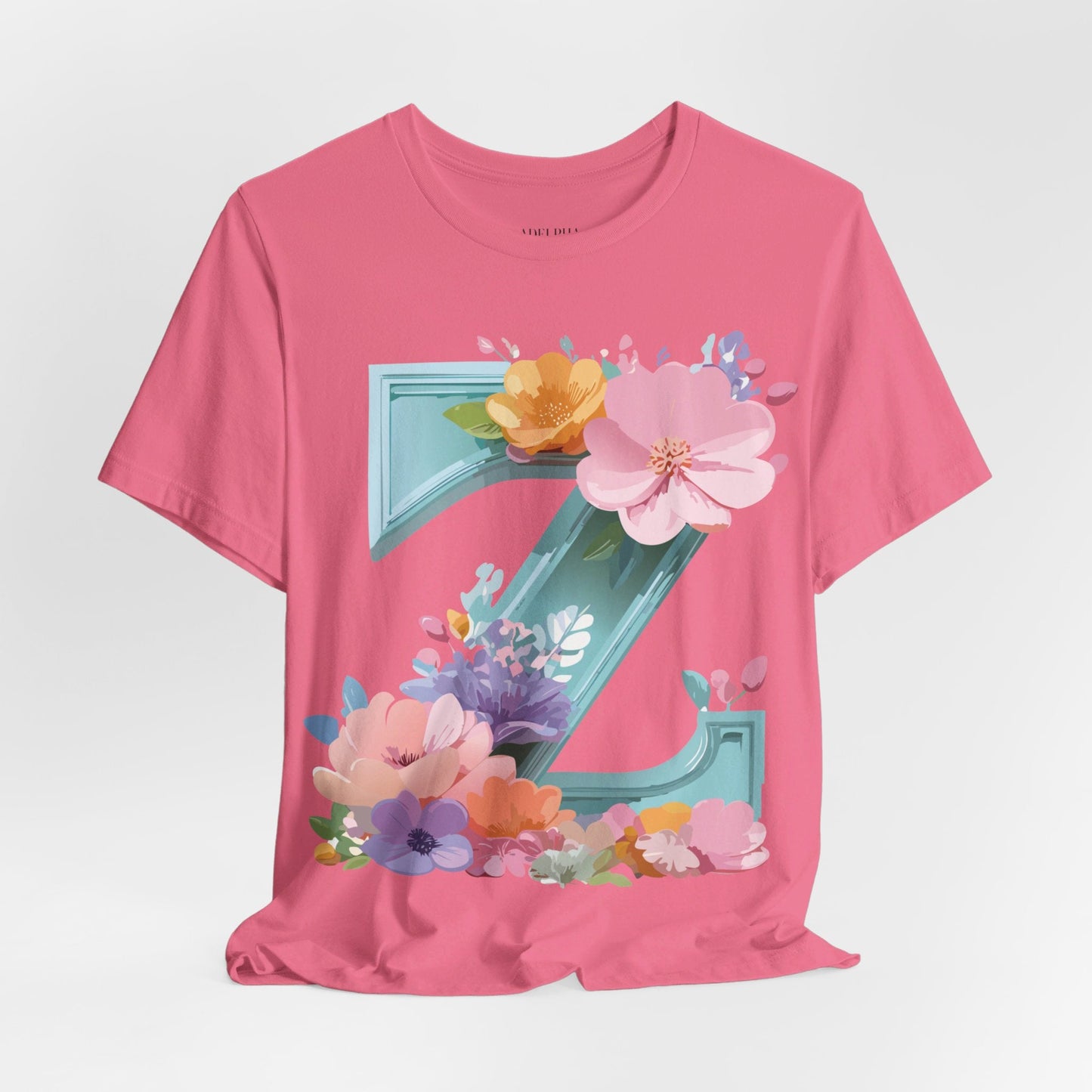 Letter Z Shirt Graphic Tee Unisex Jersey Short Sleeve Premium Vintage Inspired Artwork Adelpha