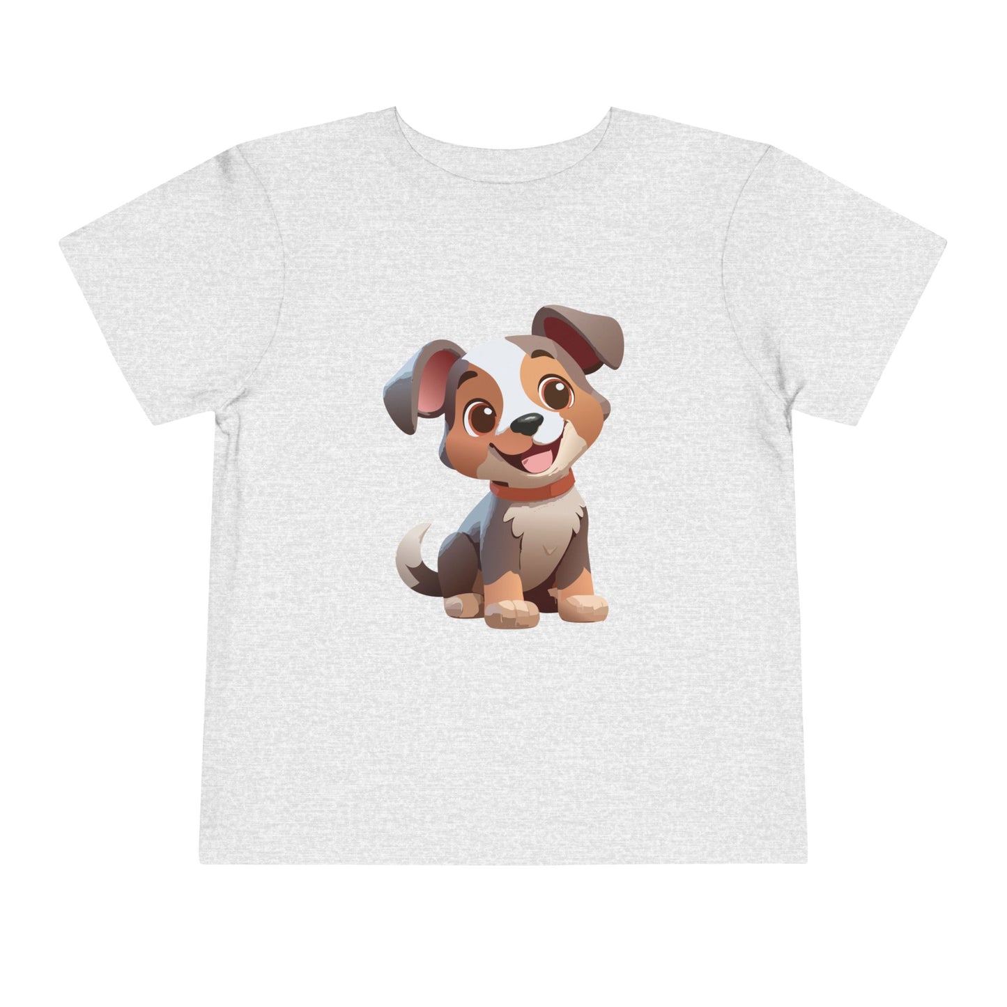 Bonita camiseta de manga corta para niños pequeños con diseño de cachorro: regalo adorable para amantes de las mascotas (2 a 5 años)