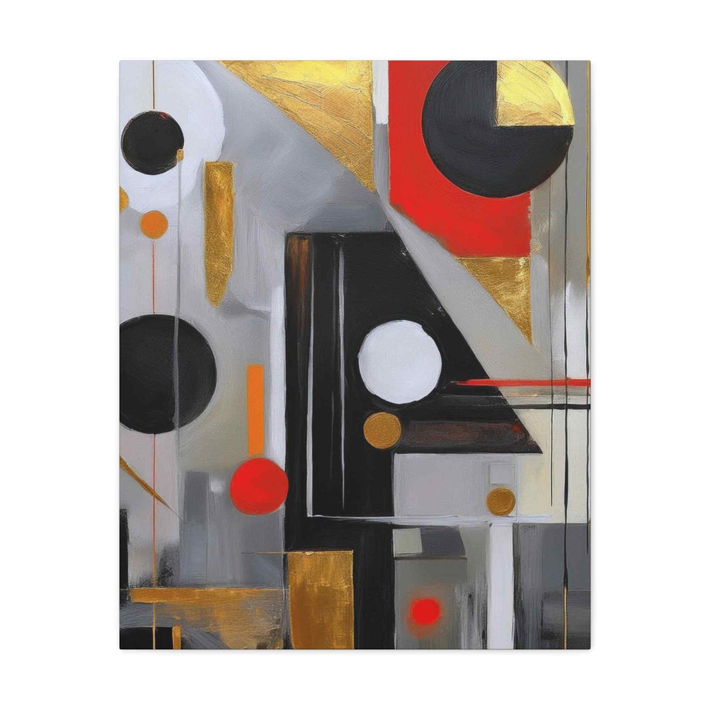 Red Abstract Painting Print Canvas 20x24,20x30,24x30, 24x32,24x36,30x40, 32x48,36x48,40x60 Pine-Wood Inner Frame ABS-23