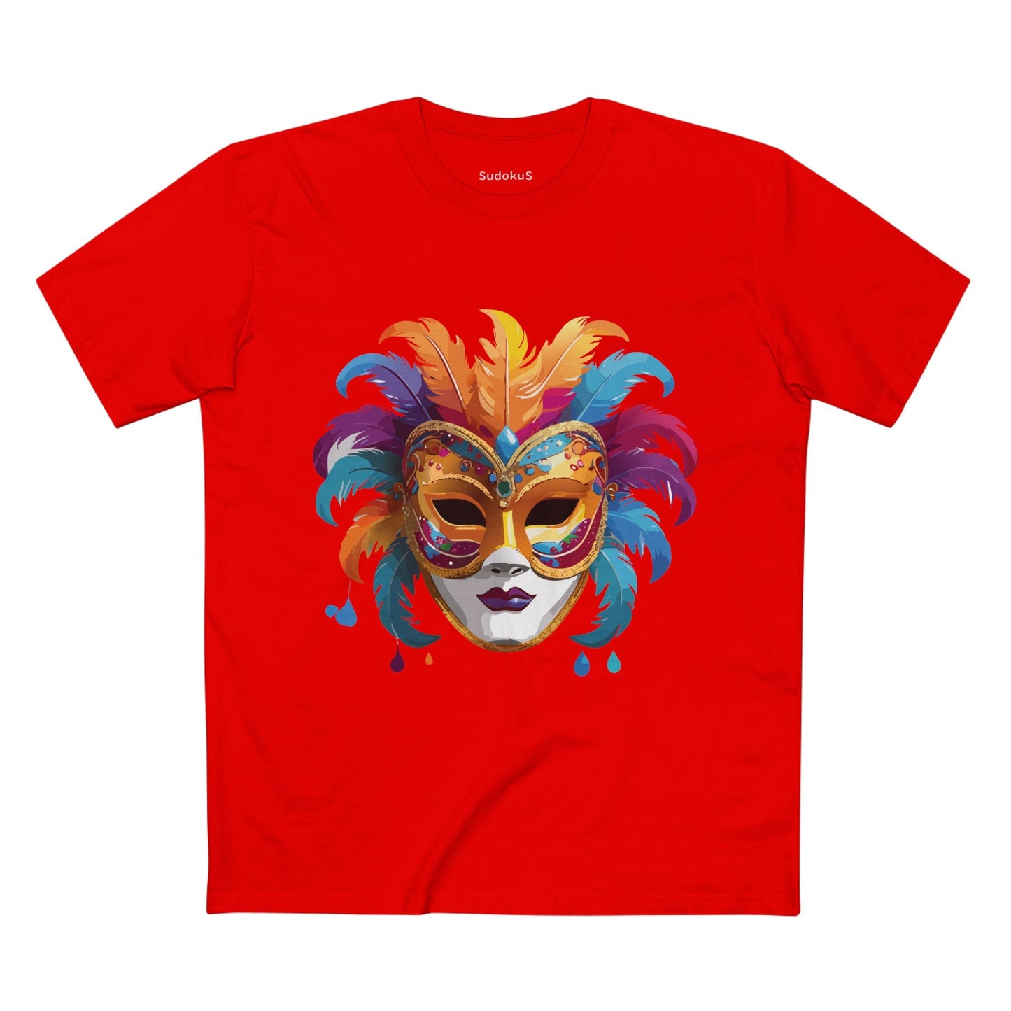 Mask Graphic Unisex 100 Cotton Staple Tee 37