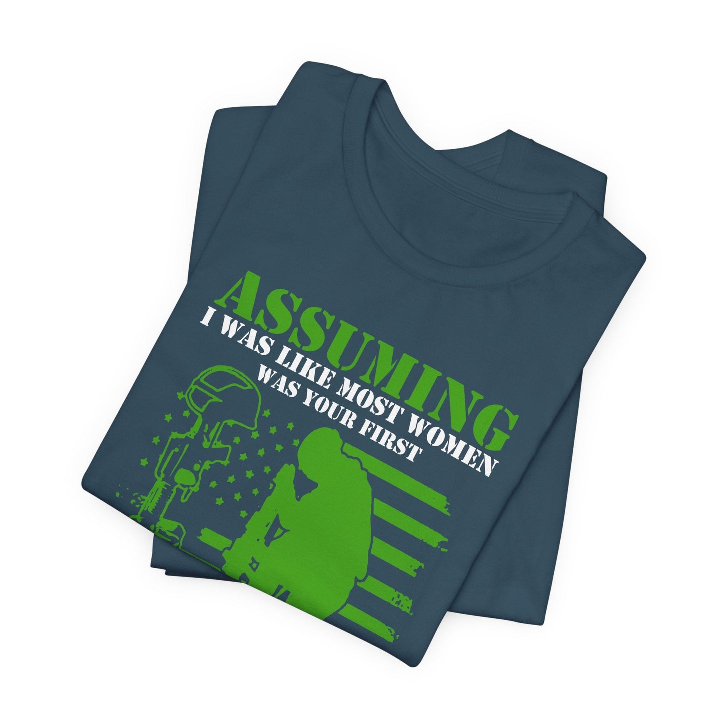 Army Veteran Patriotic Graphic Design Unisex Cotton T-Shirt v45