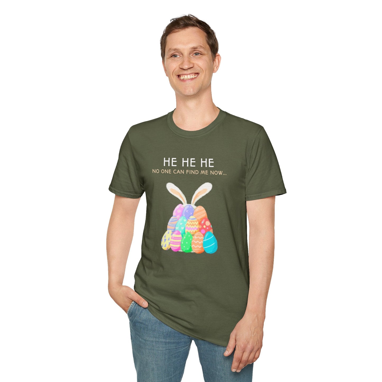 Easter Egg T Shirt Unisex Softstyle 100 Percent Ring Spun Cotton Easter Design Tee