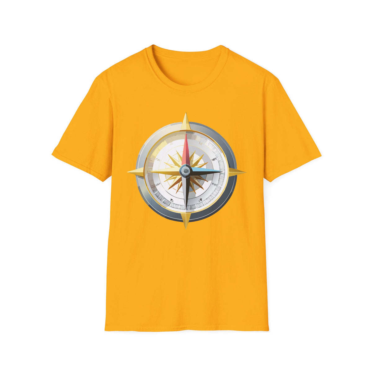 Nautical Compass Graphic T-Shirt | Adventure Graphic Design Unisex 100 Cotton Gildan T-Shirt