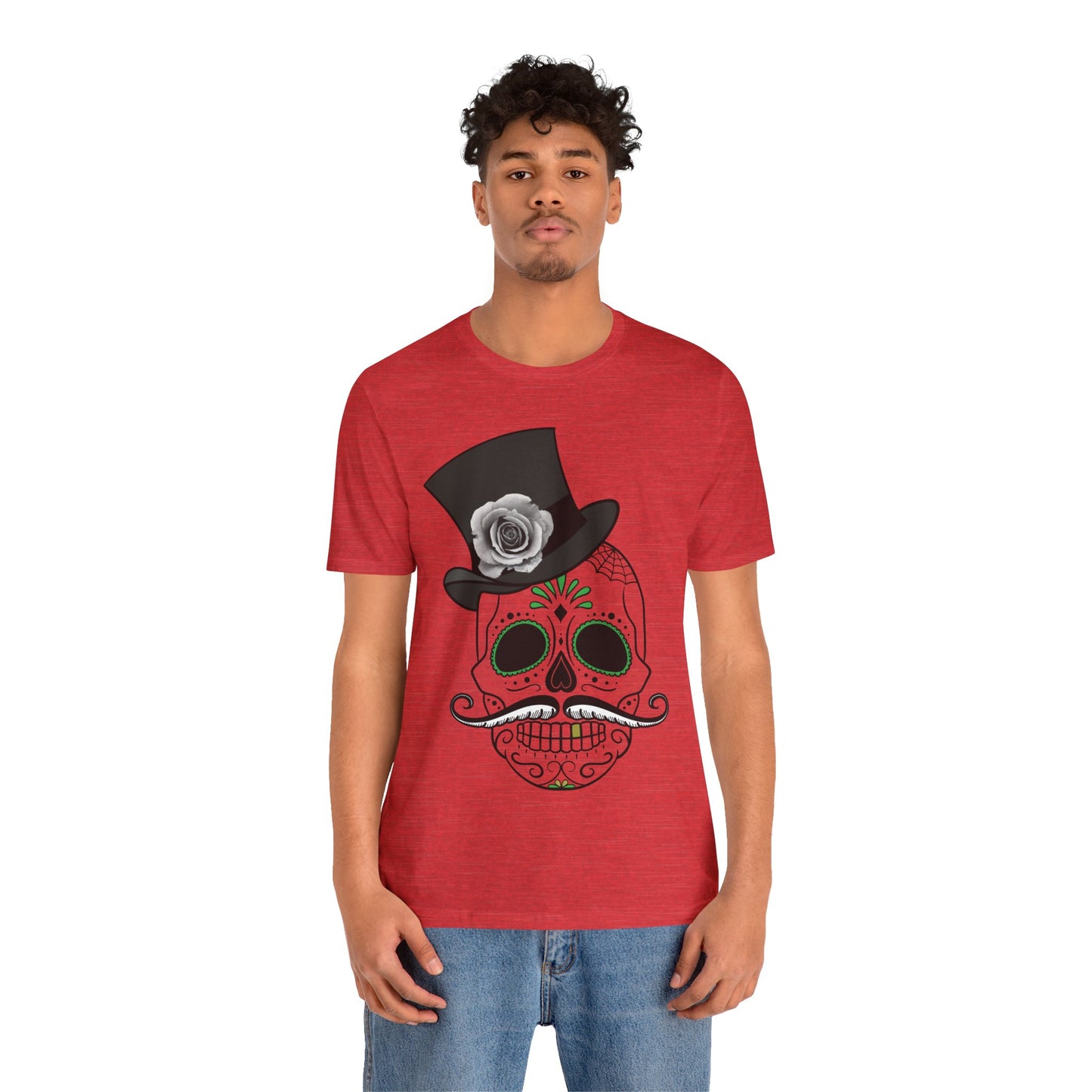 Unisex Cotton Tee Shirt with Skull