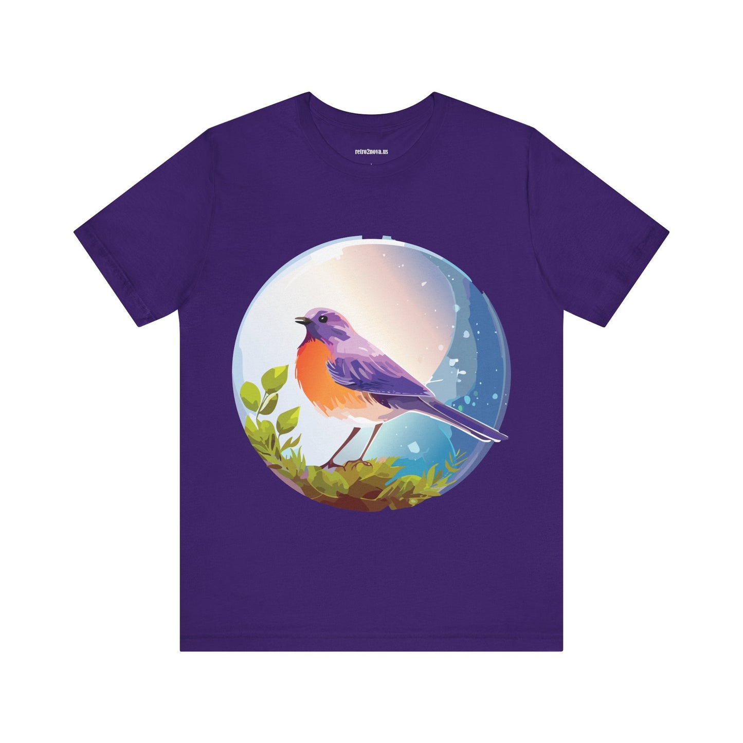 Unisex Animals And Bird Shirt Graphic Cotton T Shirt With Original Retro2Nova Art Premium Short Sleeve Tee