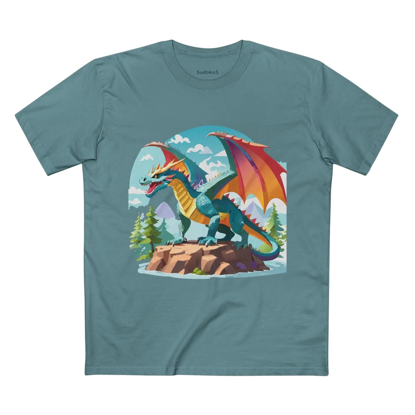 Dragon Graphic Unisex 100 Cotton Staple Tee 29