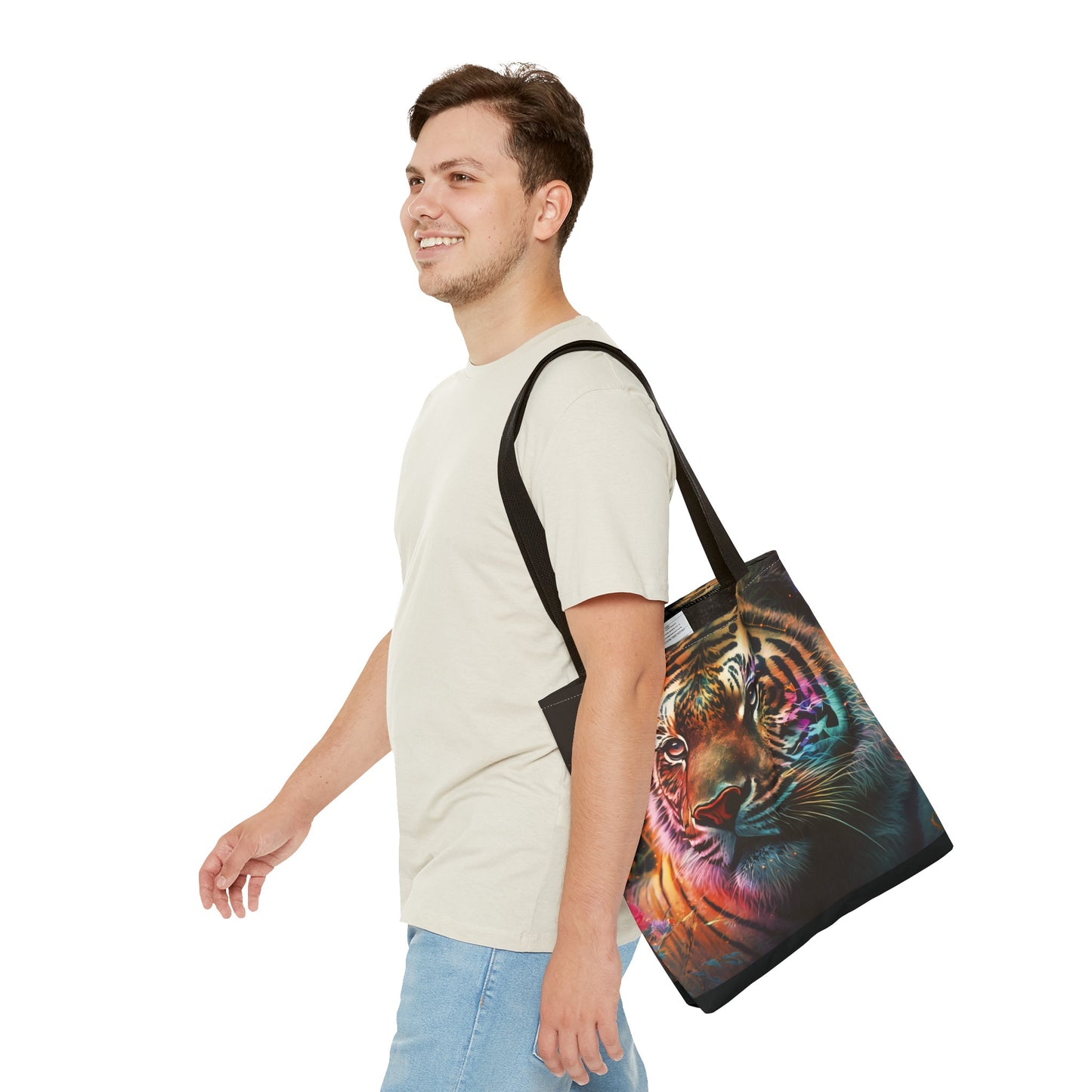 Canvas Bag with Animal Prints