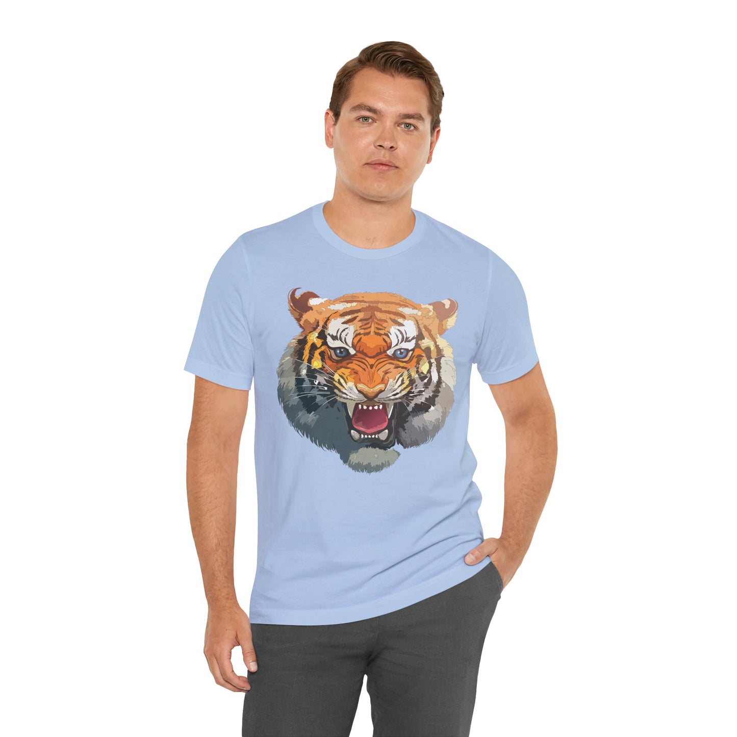 Tiger Shirt, Animal Shirt, T-Shirt with Tiger, Art Design Tee, Animal Tees, Safari T-Shirt, Graphic Design Tee 14