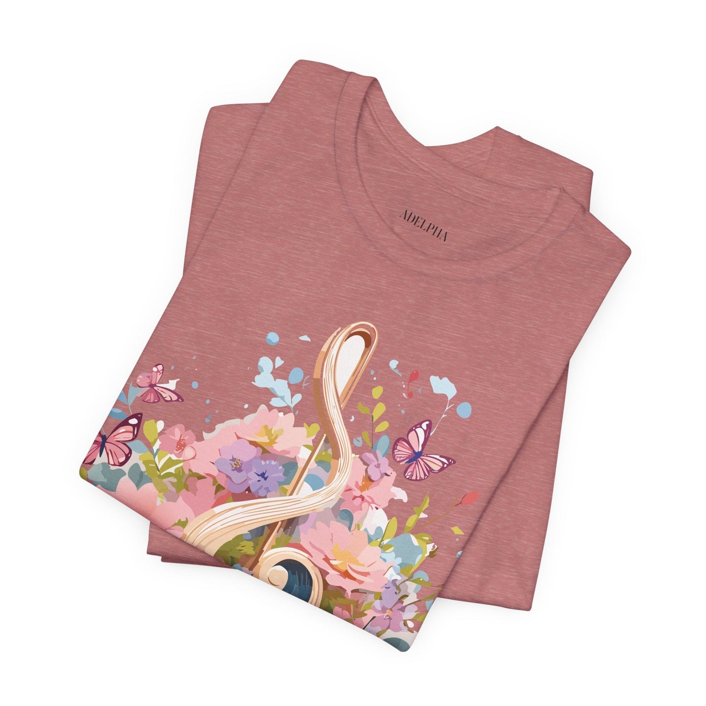 Music Graphic T Shirt Unisex Short Sleeve Adelpha Vintage Inspired Artwork Tee Premium Edition