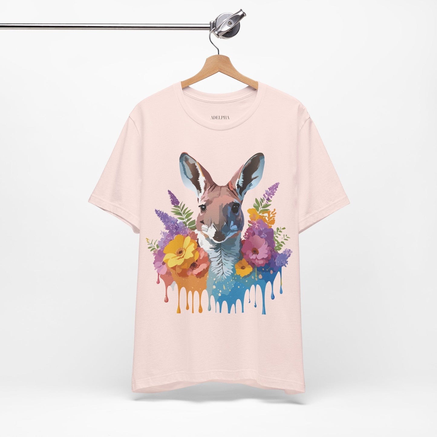 Kangaroo Graphic Unisex 100 Cotton Vintage Animal Artwork Tee 8