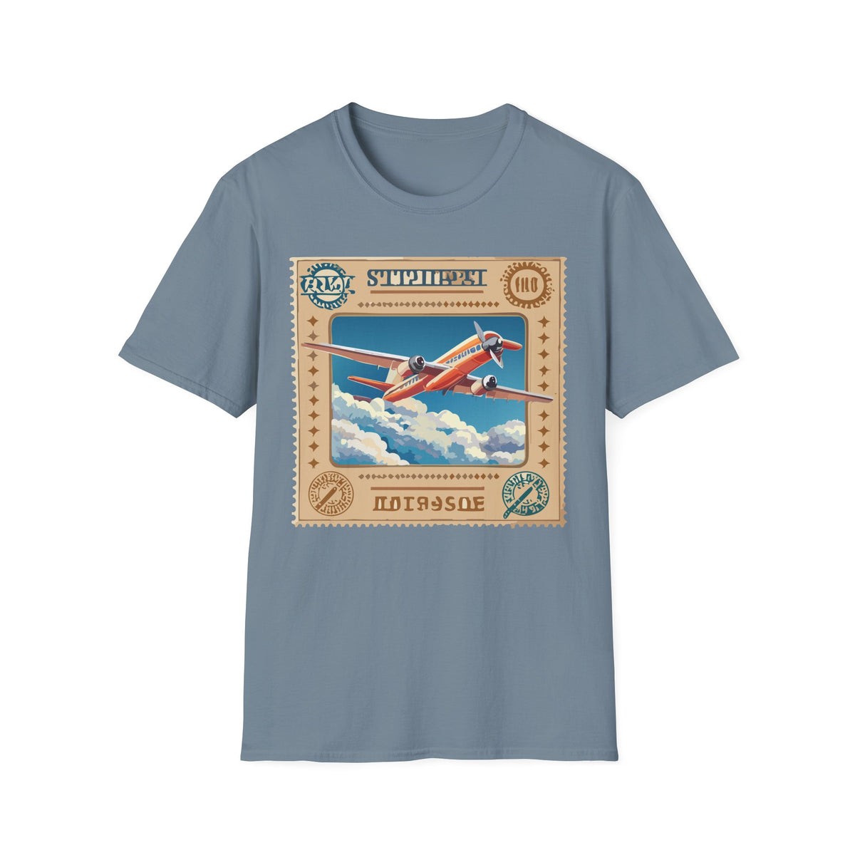 Vintage Airplane Poster T-Shirt | Retro Travel Plane Graphic