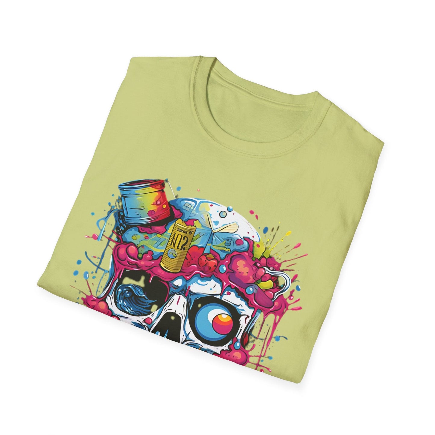 Skull Graphic Tee Shirt Unisex Skeleton Shirt Softstyle Cotton Comfort Everyday Wear Durable
