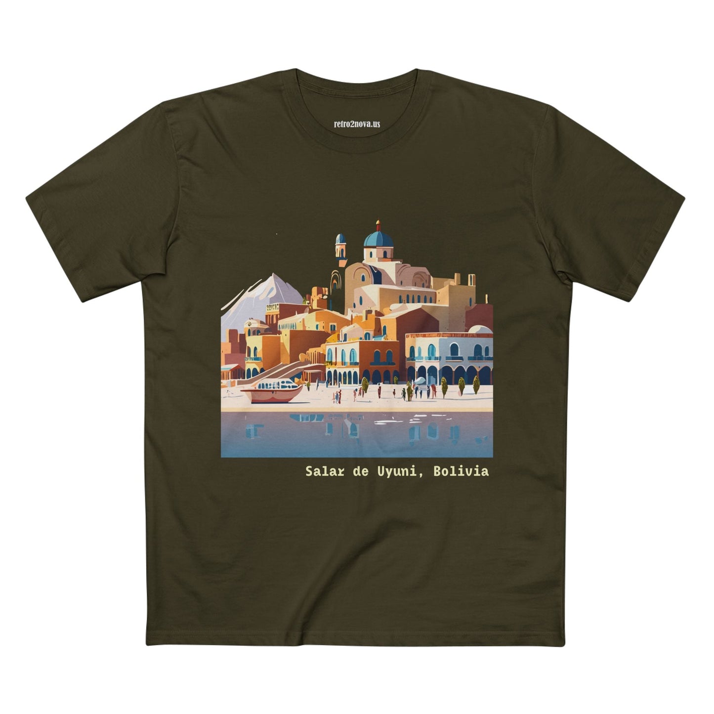 Bolivia Travel Shirt Unisex Premium Cotton Art Tee TT17 Retro2Nova Original Art Design Collection