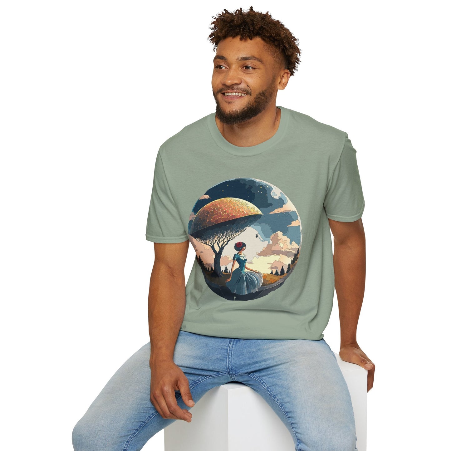 Womens Ladies Graphic T Shirts Art Design Shirt Gildan Softstyle 64000 Unisex Tee