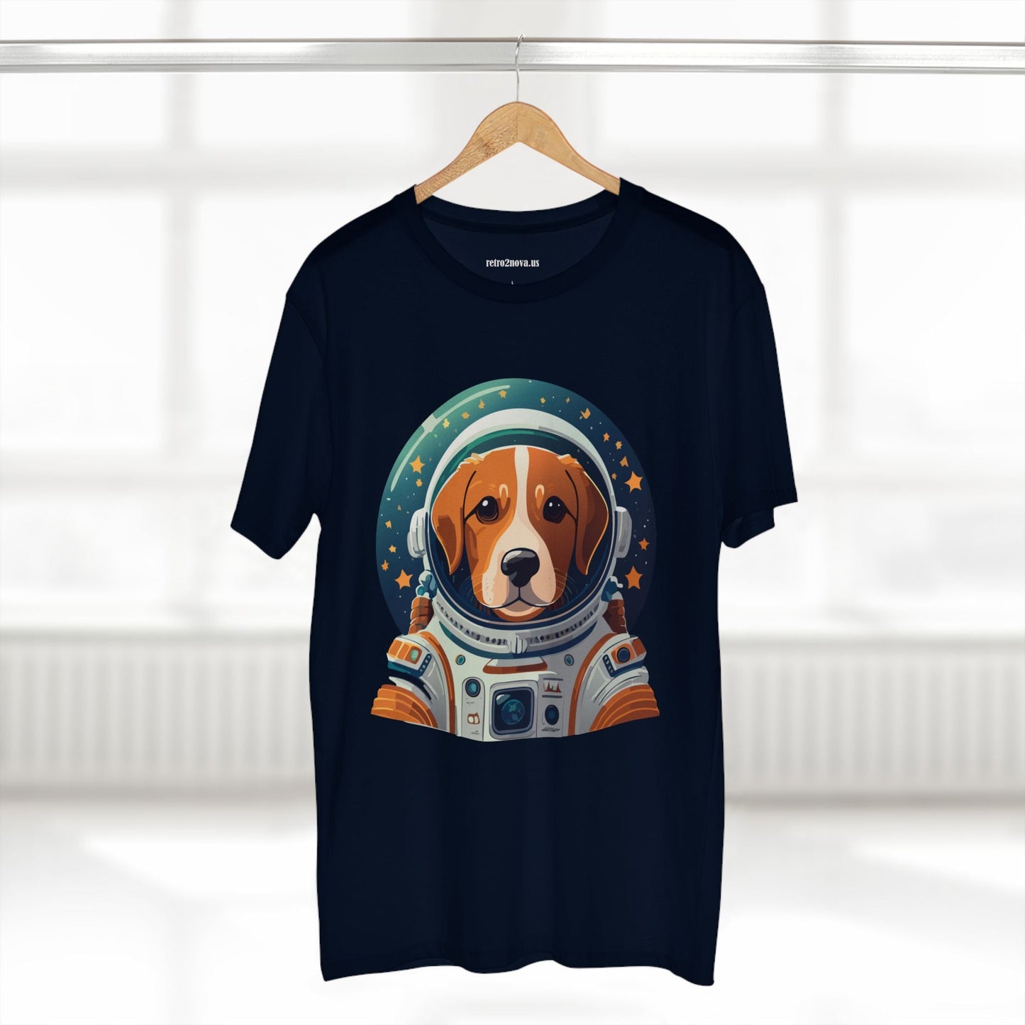 Unisex Premium Cotton Tee With Original Dog Art Shirt Design By Retro2Nova Discover Everyday Comfort And Style
