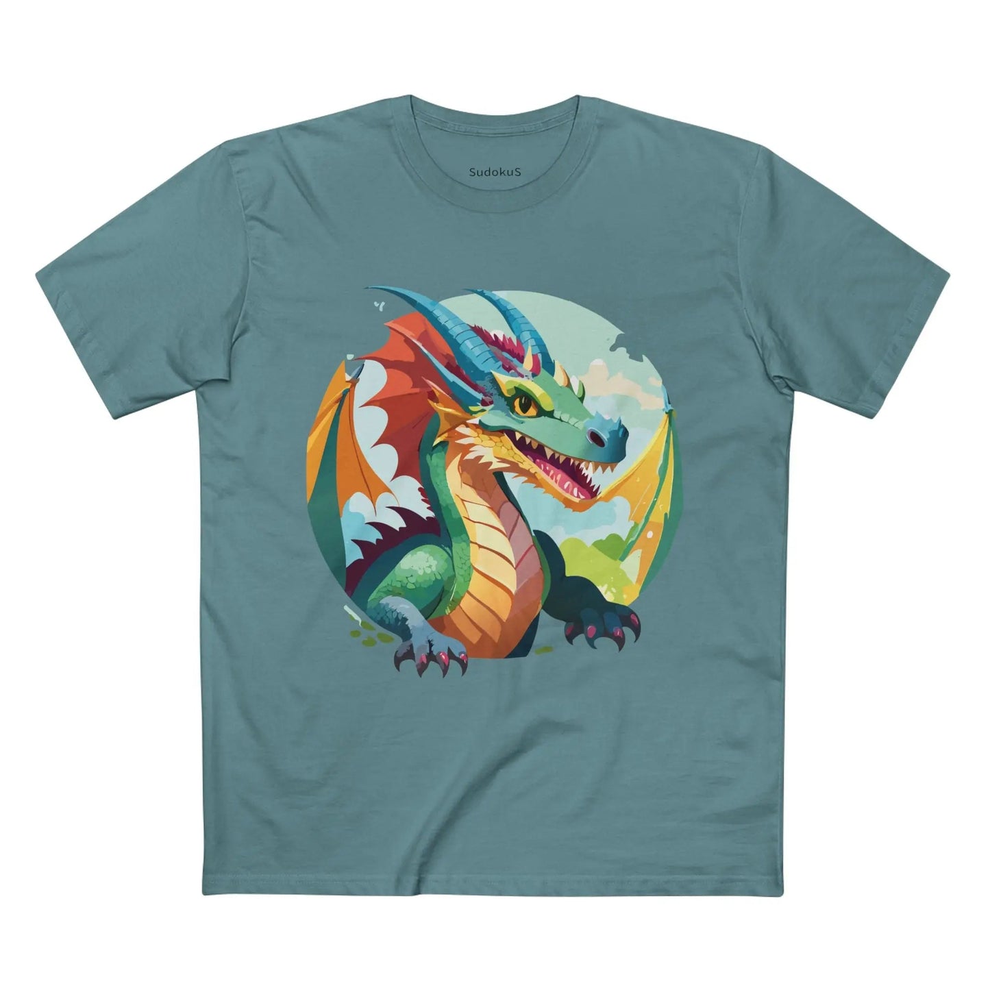 Dragon Graphic Unisex 100 Cotton Staple Tee 30