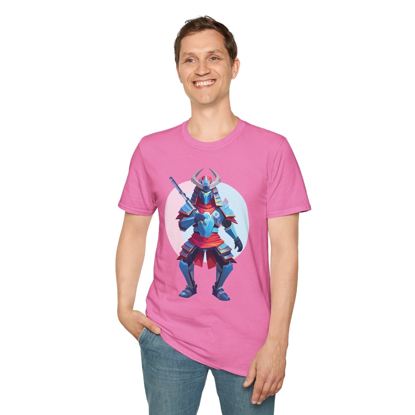 Samurai T Shirt Unisex Softstyle Tee Made From 100 Percent Ring Spun Cotton Gildan 64000
