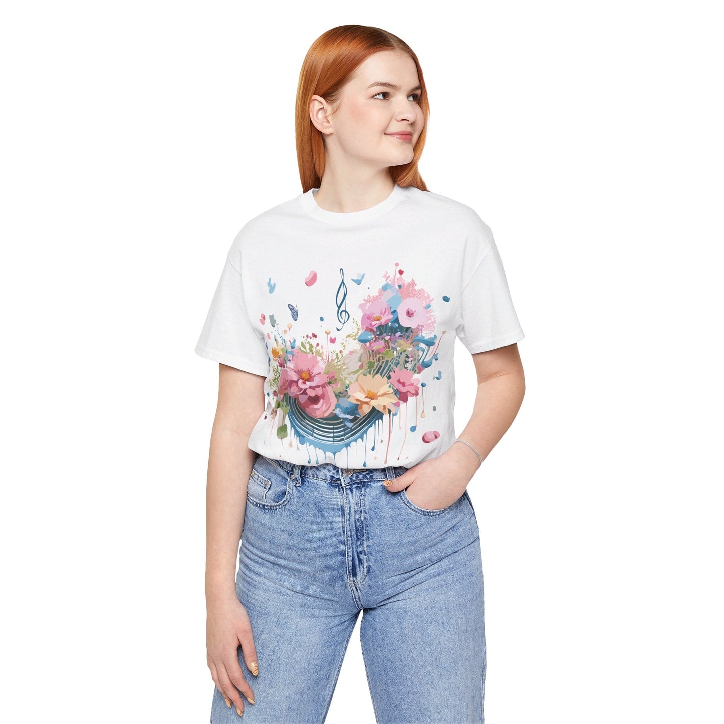 Adelpha Vintage Inspired Music Graphic Unisex T Shirt Tee For Everyday Casual Wear