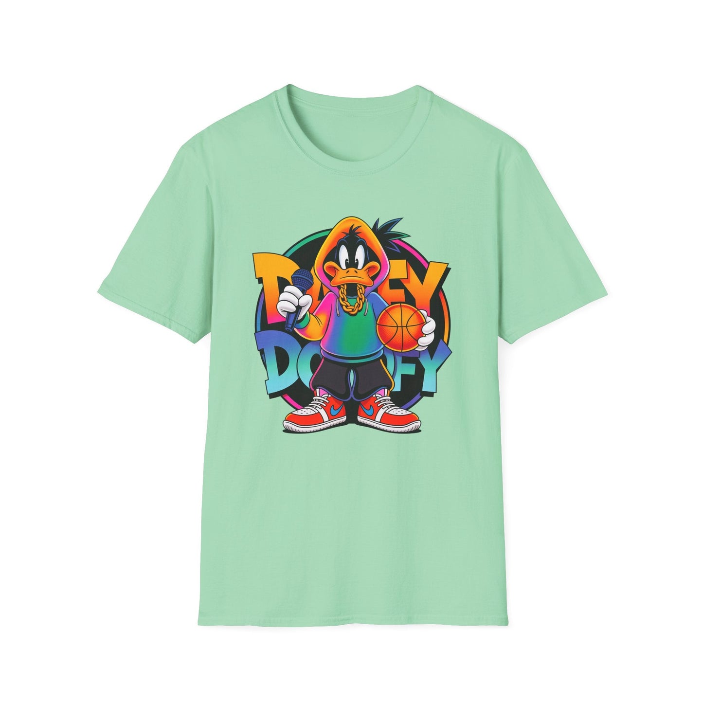 Funny Cartoon Animals T Shirt With Animation Print Unisex Softstyle Graphic Cotton Tee