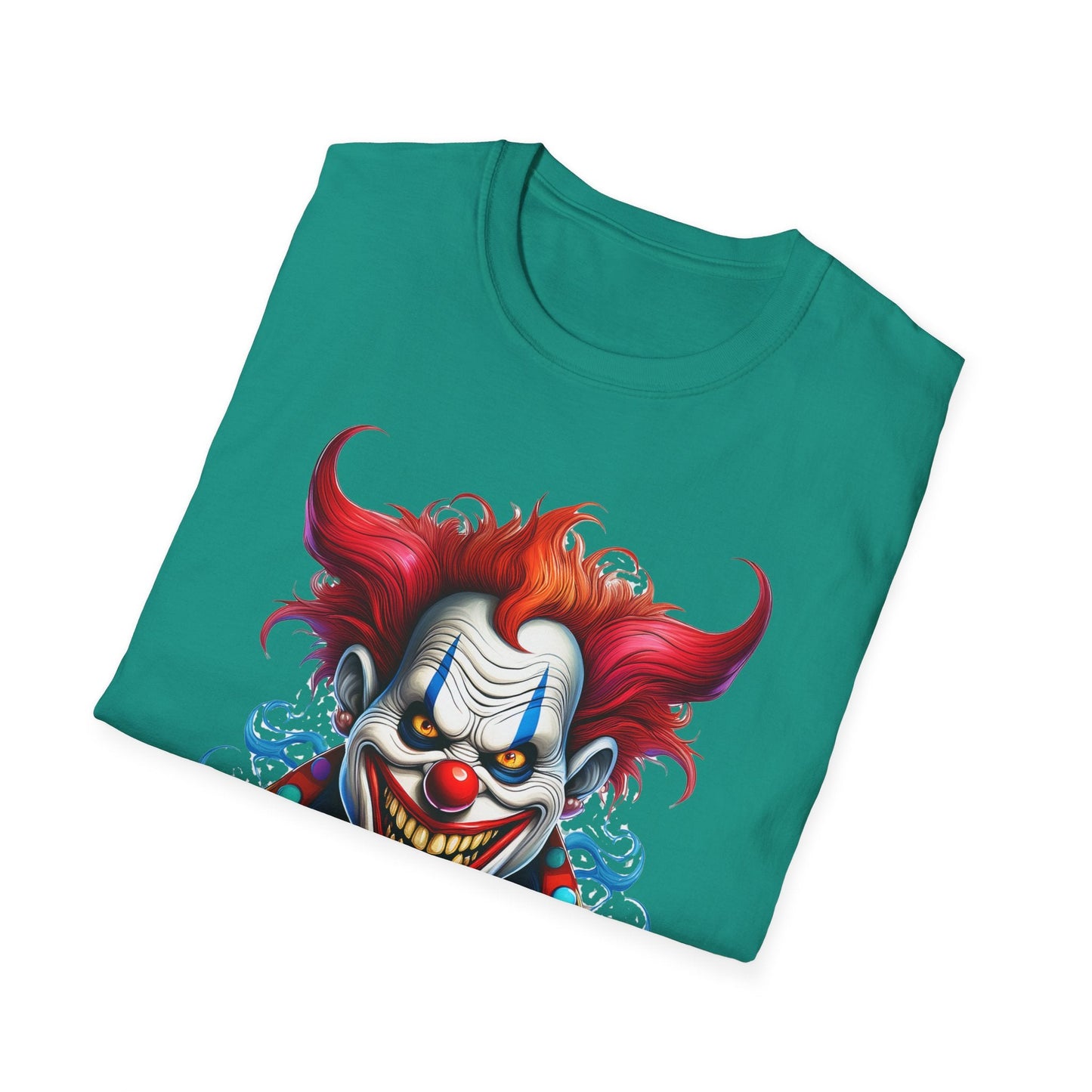 Clown Shirt Unisex Tee Circus Shirt Funny Man Shirt Scary Man Tee 100 Percent Cotton Gildan 64000