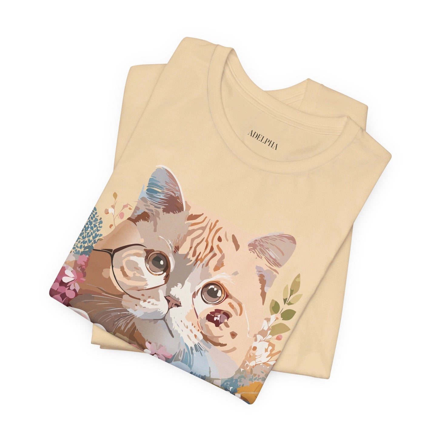 Cat Graphic Tee Unisex Vintage Inspired Shirt By Adelpha Original Artwork
