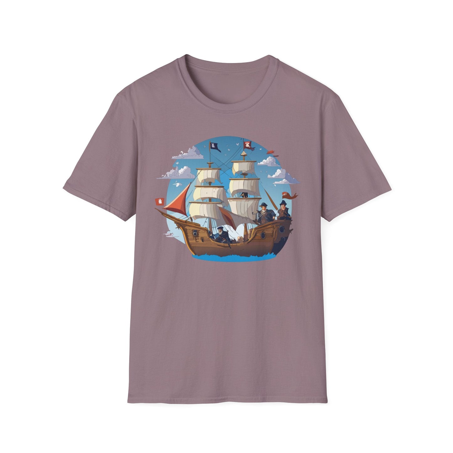 Ship T Shirts Frigate Vessel Tee Unisex Gildan Softstyle 64000 100 Percent Cotton