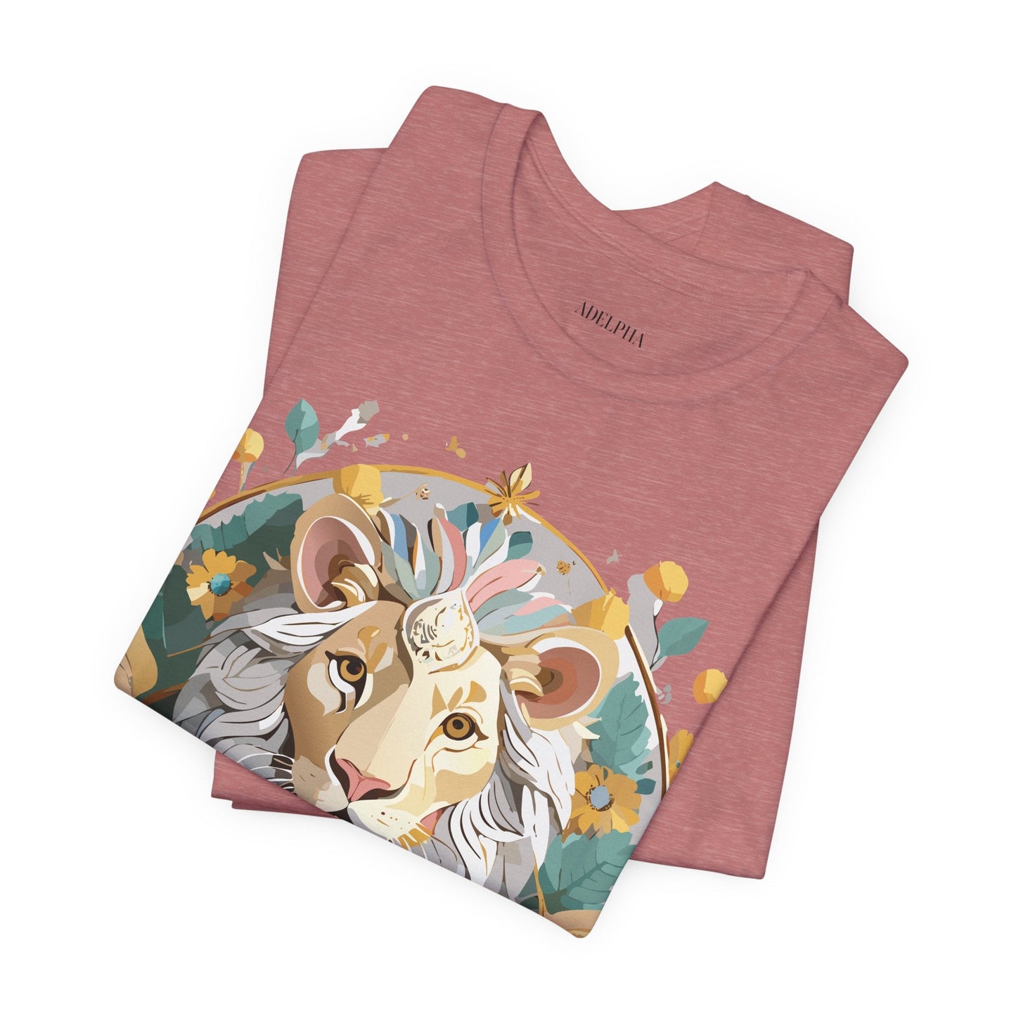 Medallion Graphic Unisex 100 Cotton Vintage Animal Medal Artwork Tee 59