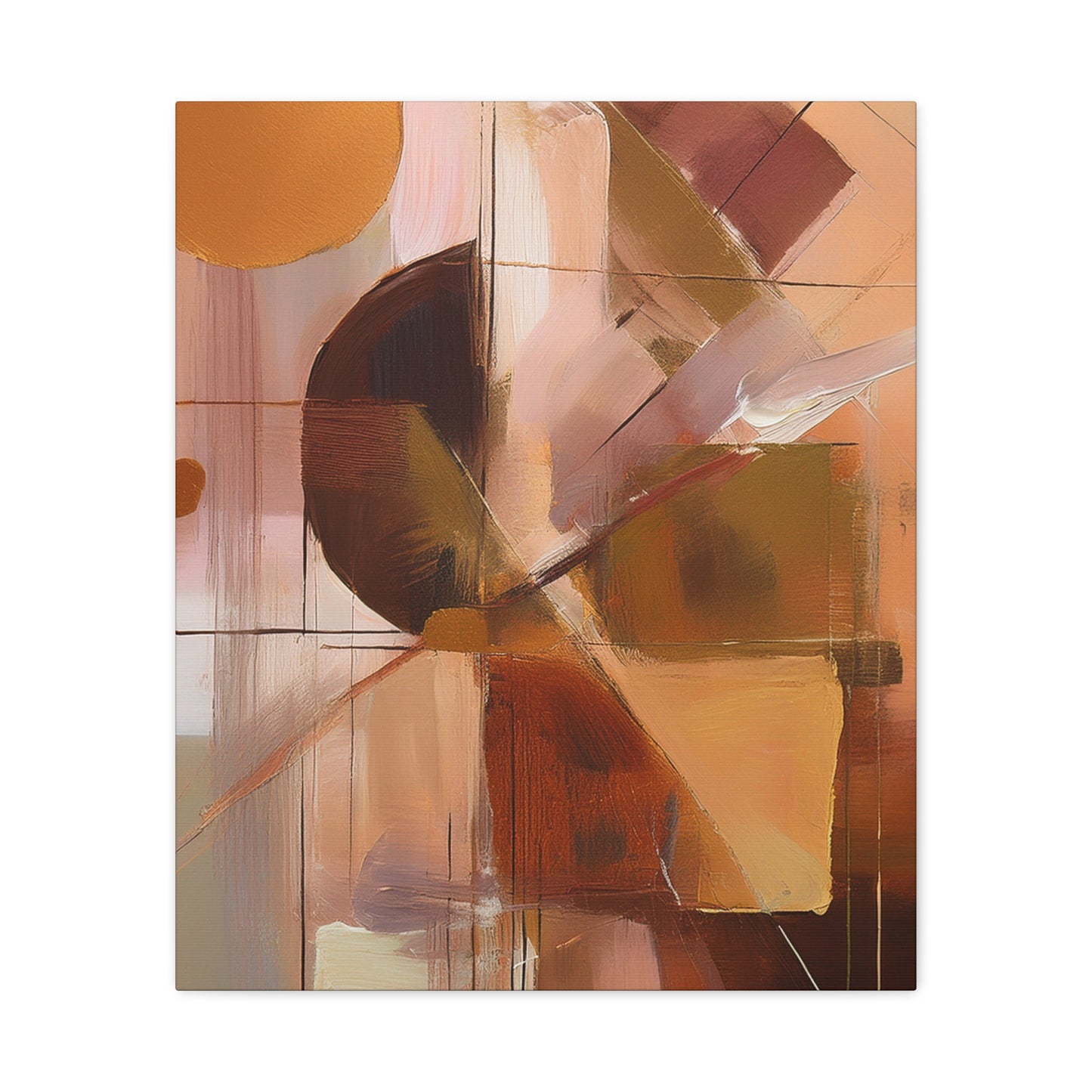 Abstract Geometric Painting Print Canvas 20x24,20x30,24x30 24x32,24x36,30x40 32x48,36x48,40x60 Pine-Wood Inner Frame ABS-50