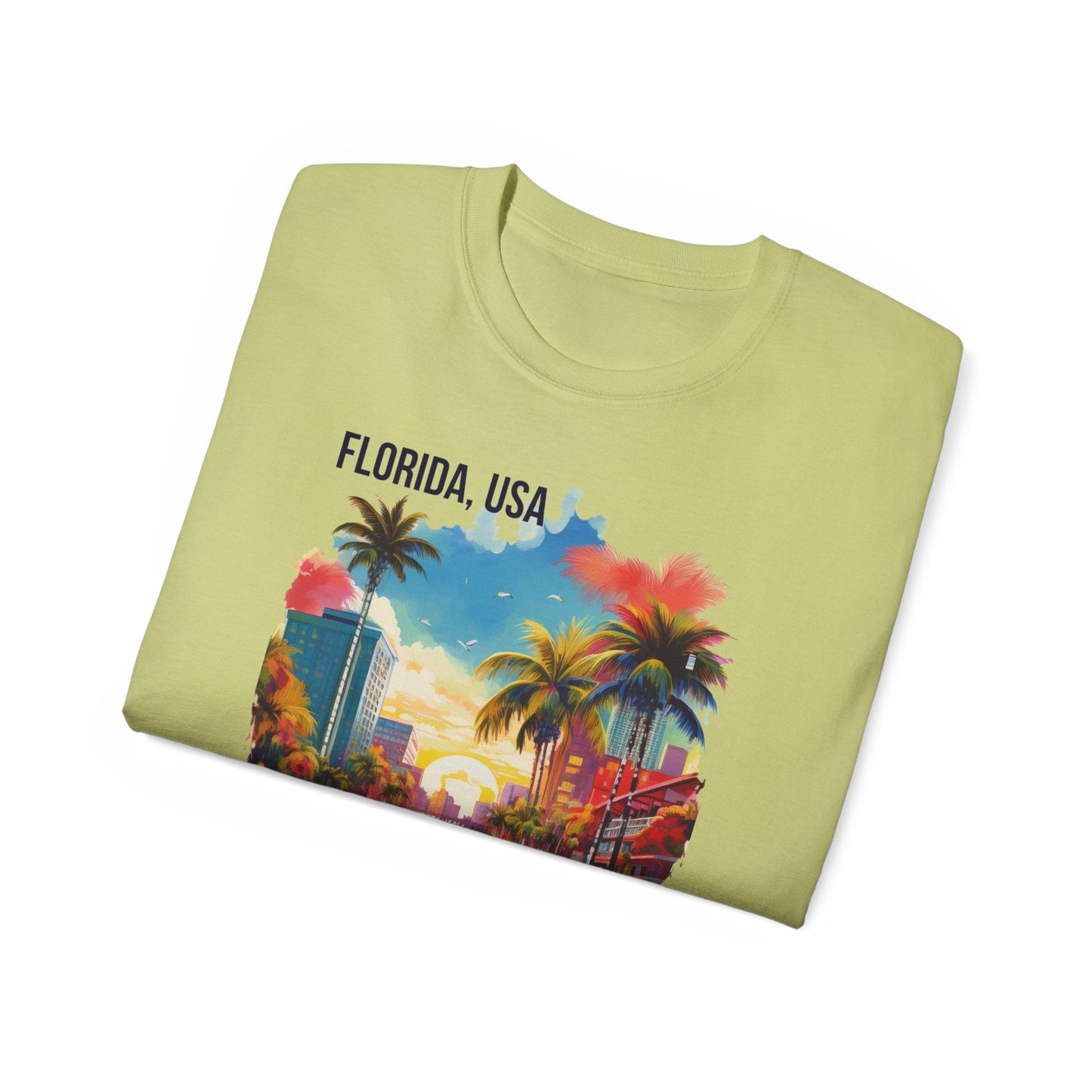 Florida Graphic Unisex Cotton T‑Shirt 1