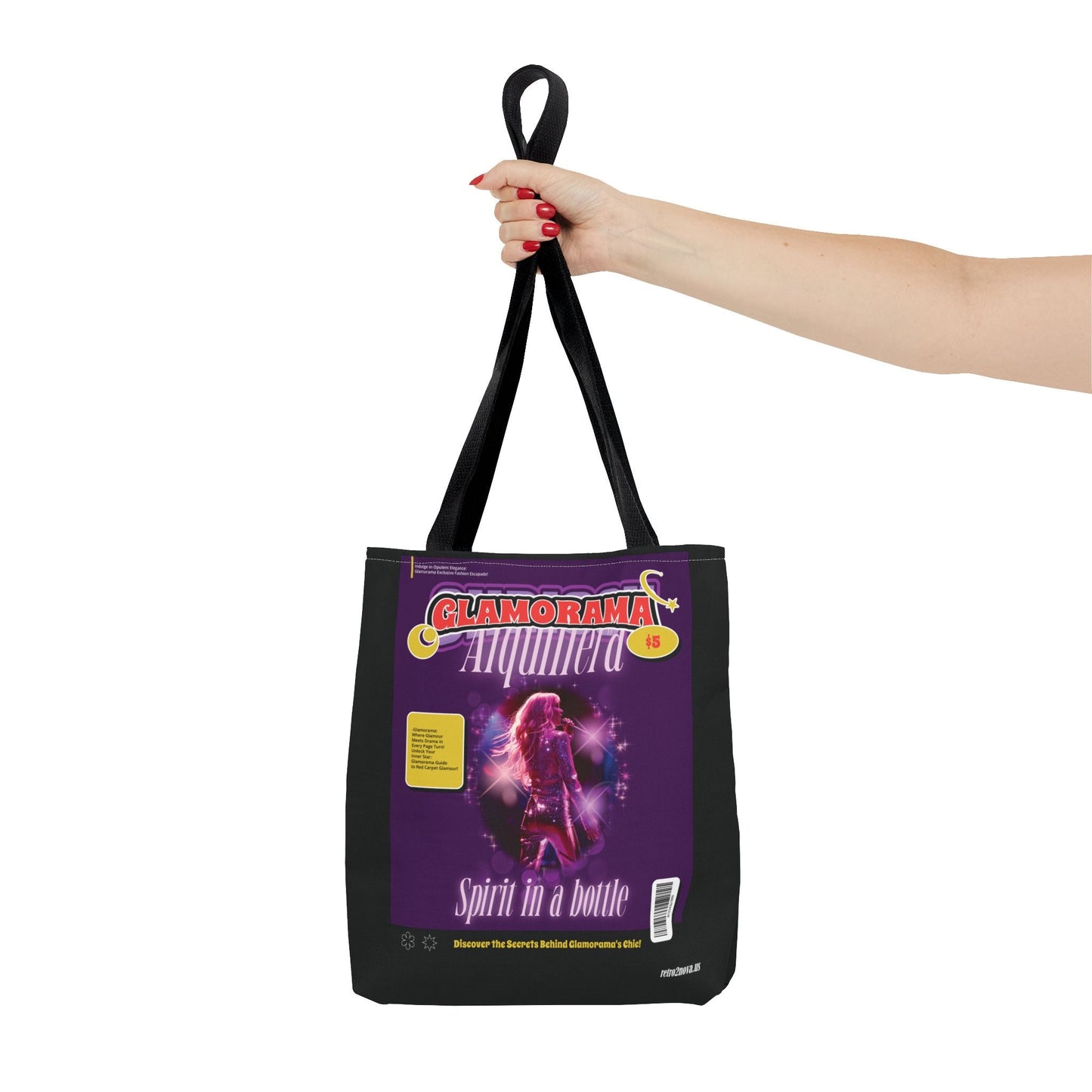 Canvas Tote Bag Magazine Cover Vintage Retro Design Durable Everyday Carry Essential Tote