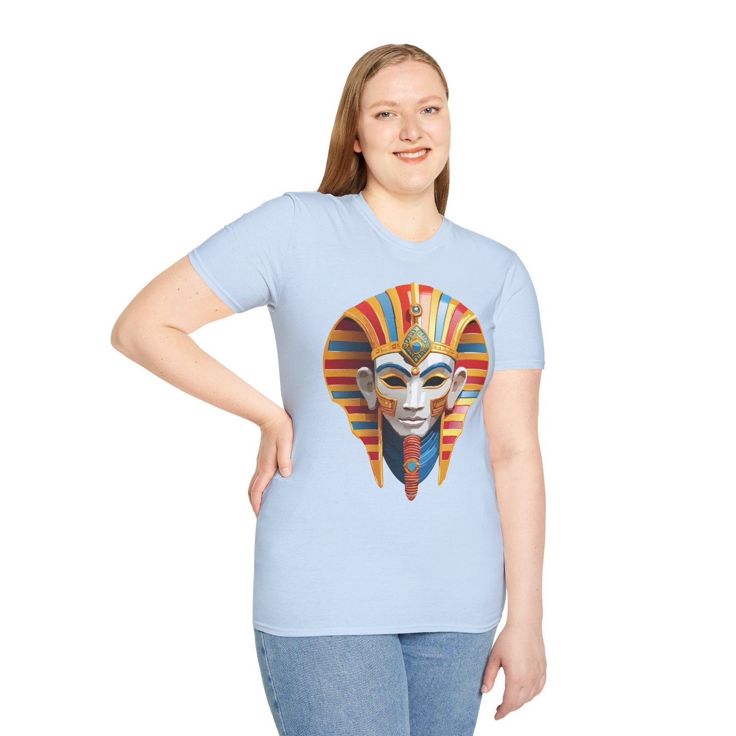 Mask Tee Shirt Unisex Art Design Masquerade Tee Gildan Softstyle 64000 Lightweight Cotton