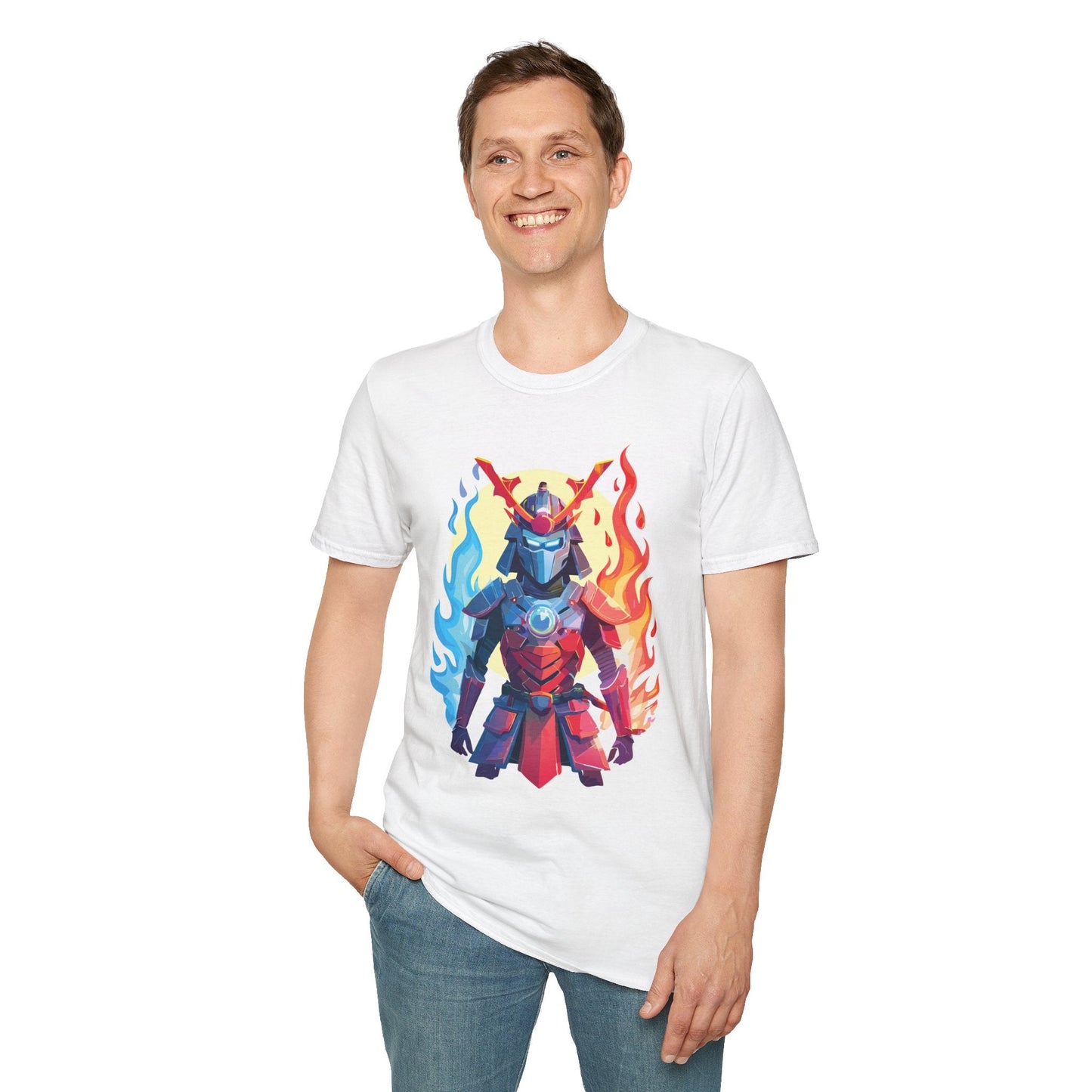 Samurai Shirt Unisex T Shirt Softstyle Ring Spun Cotton Gildan 64000 100 Percent Cotton Tee