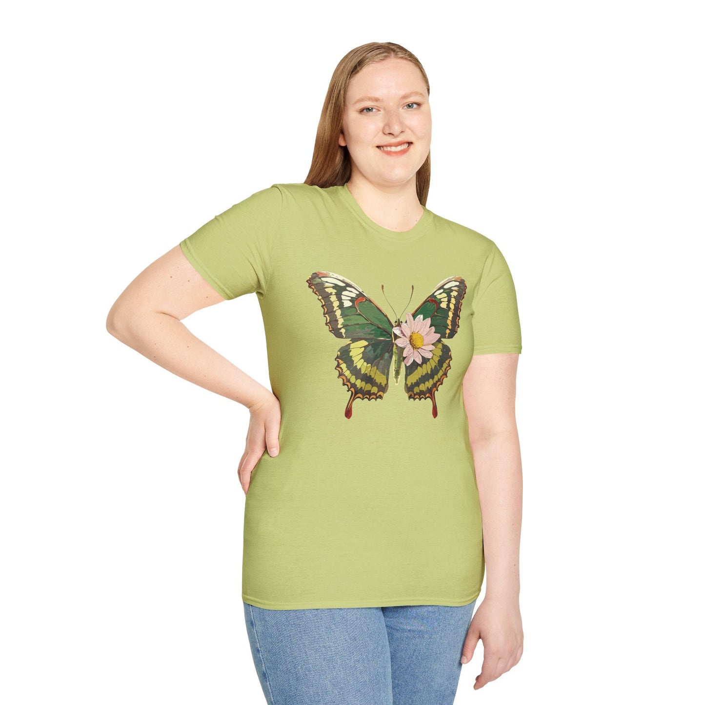 Butterfly Shirt Unisex Monarch Butterfly Tee Gildan Softstyle 64000 100% Ring Spun Cotton